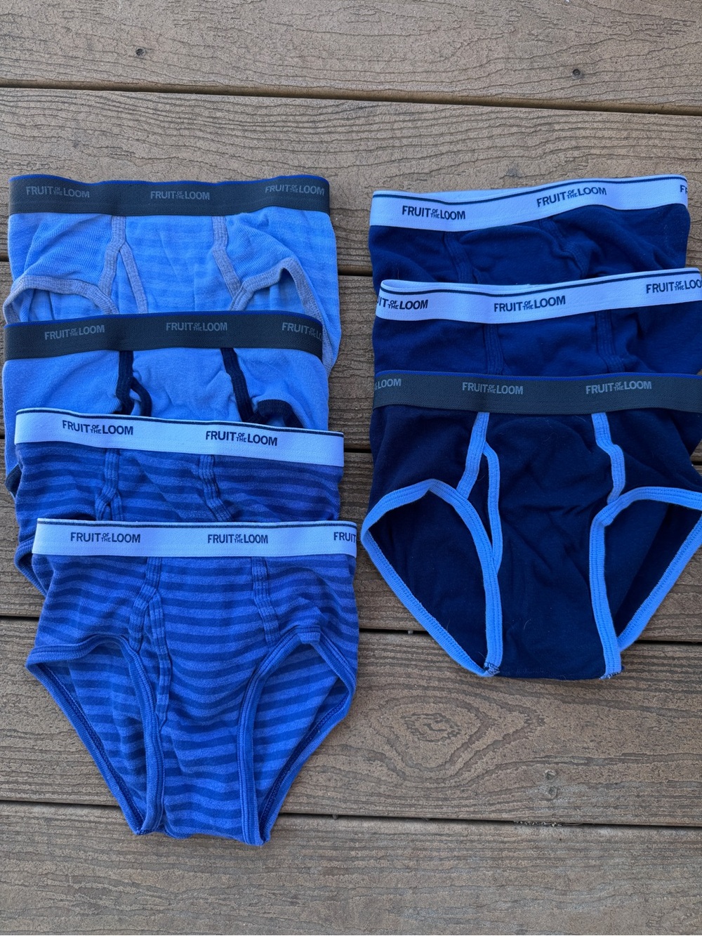 Fruit of the Loom  kids Blue underwear- 8 Pack